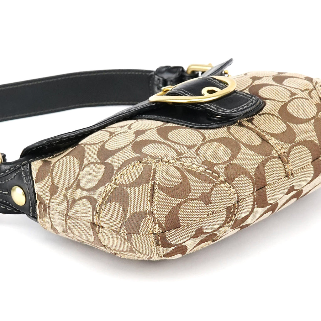 Beige Brown Legacy Soho Shoulder Bag