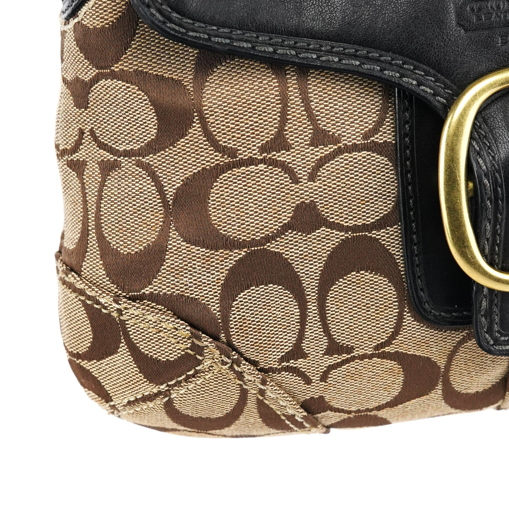 Beige Brown Legacy Soho Shoulder Bag