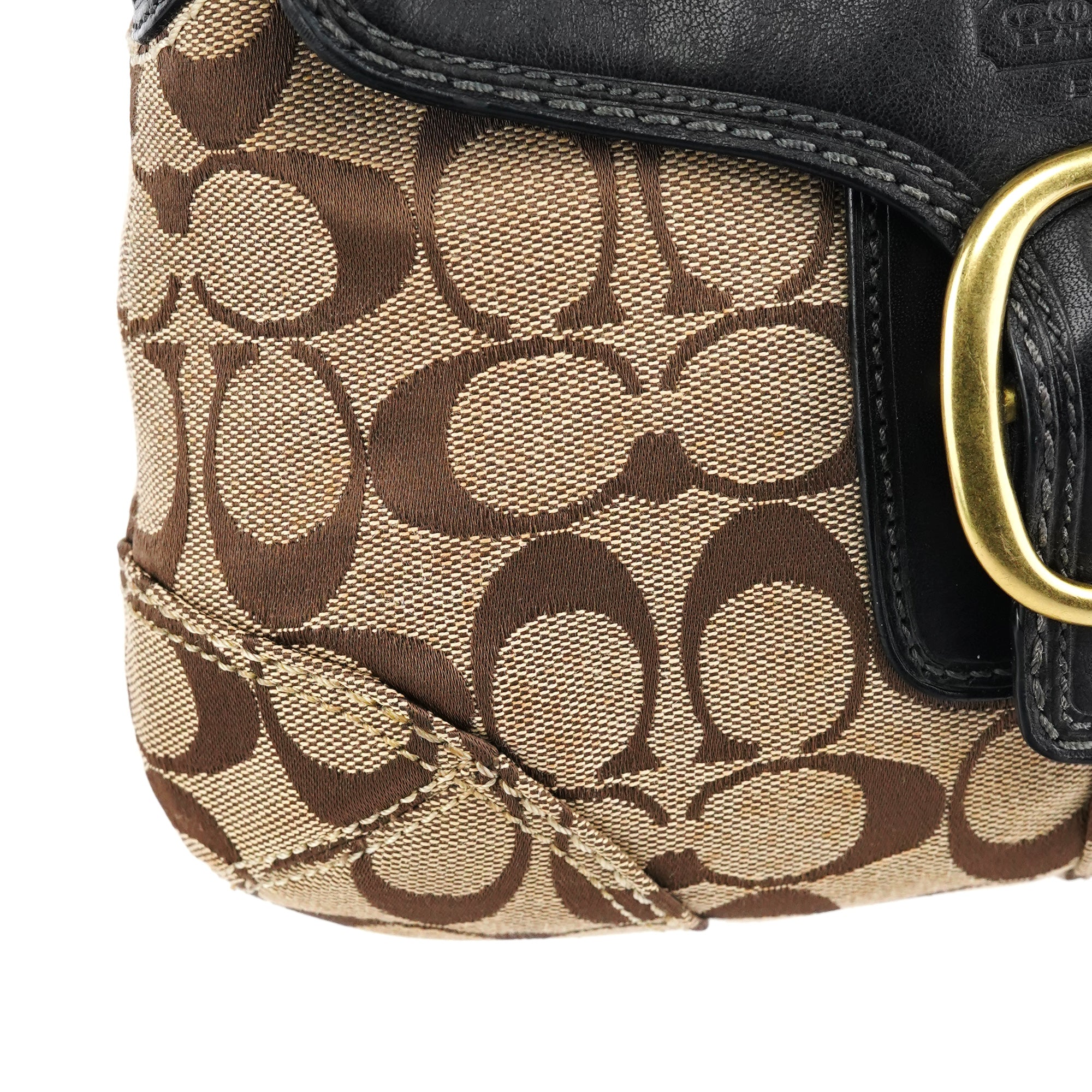Beige Brown Legacy Soho Shoulder Bag