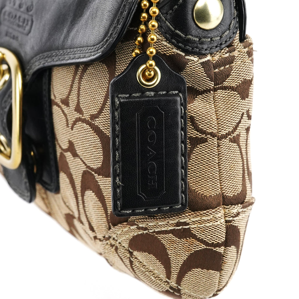 Beige Brown Legacy Soho Shoulder Bag