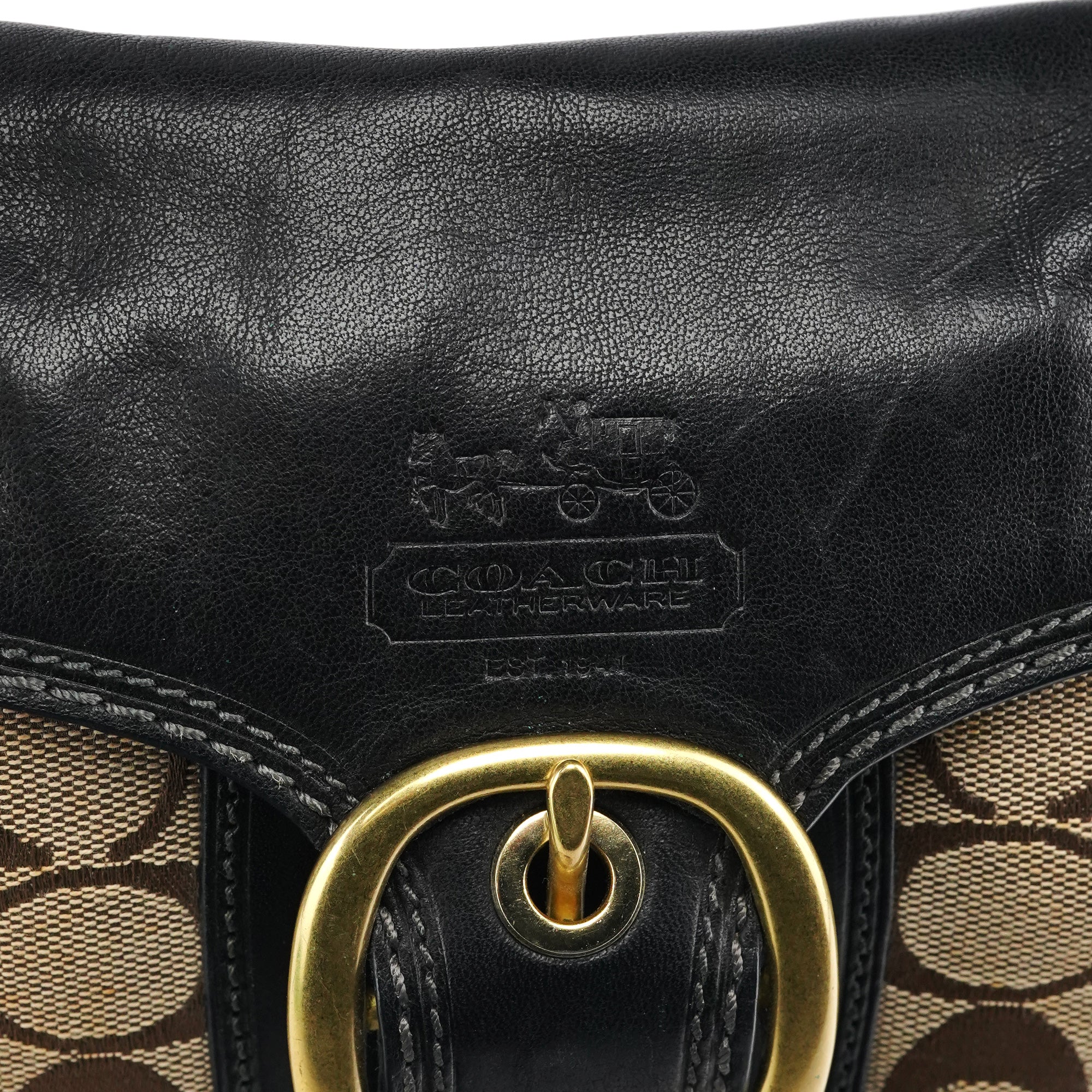 Beige Brown Legacy Soho Shoulder Bag