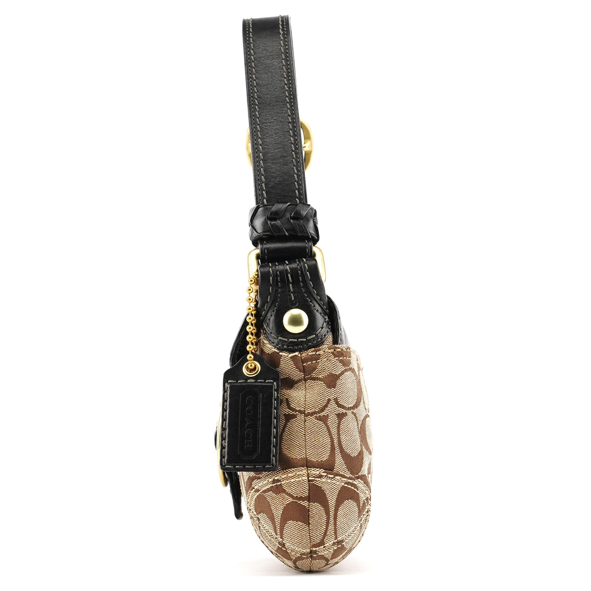 Beige Brown Legacy Soho Shoulder Bag
