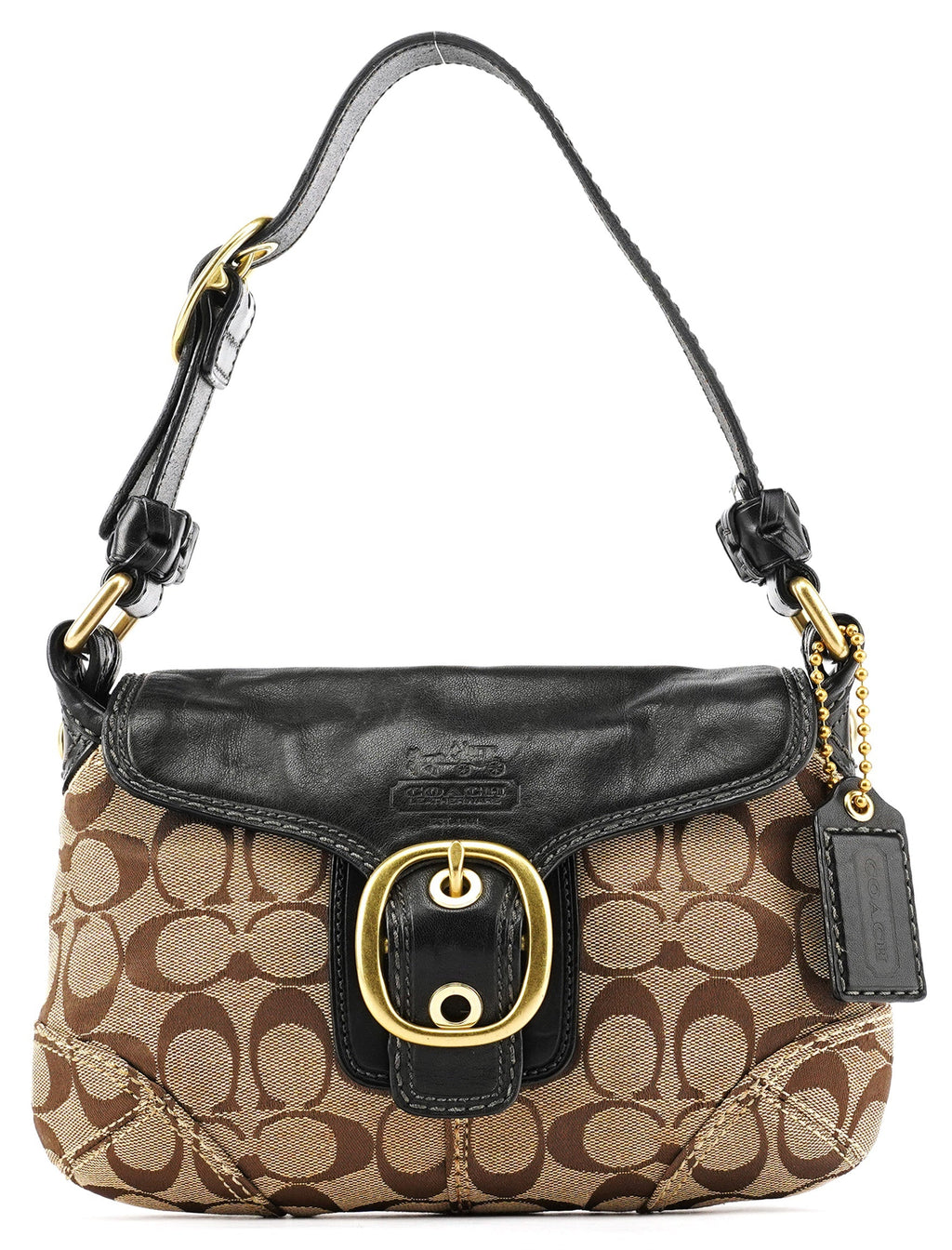 Beige Brown Legacy Soho Shoulder Bag