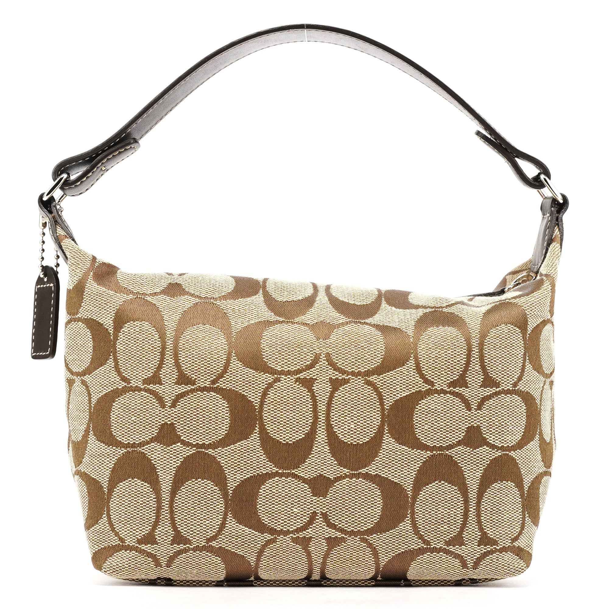 Beige Brown Signature Canvas Mini Bag