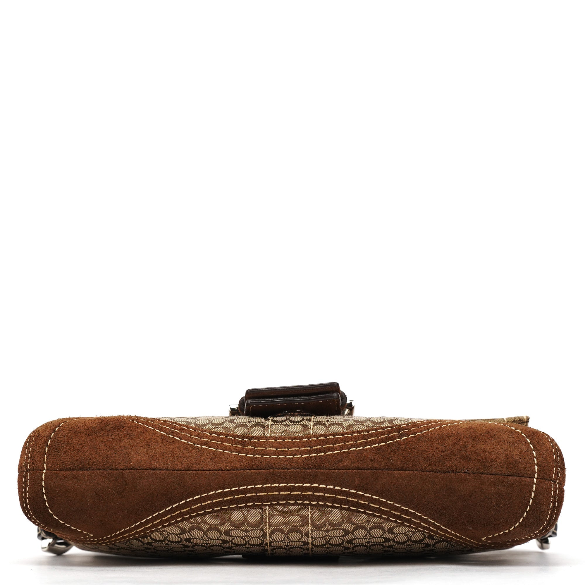 3628 Beige Brown Signature Soho Shoulder Bag