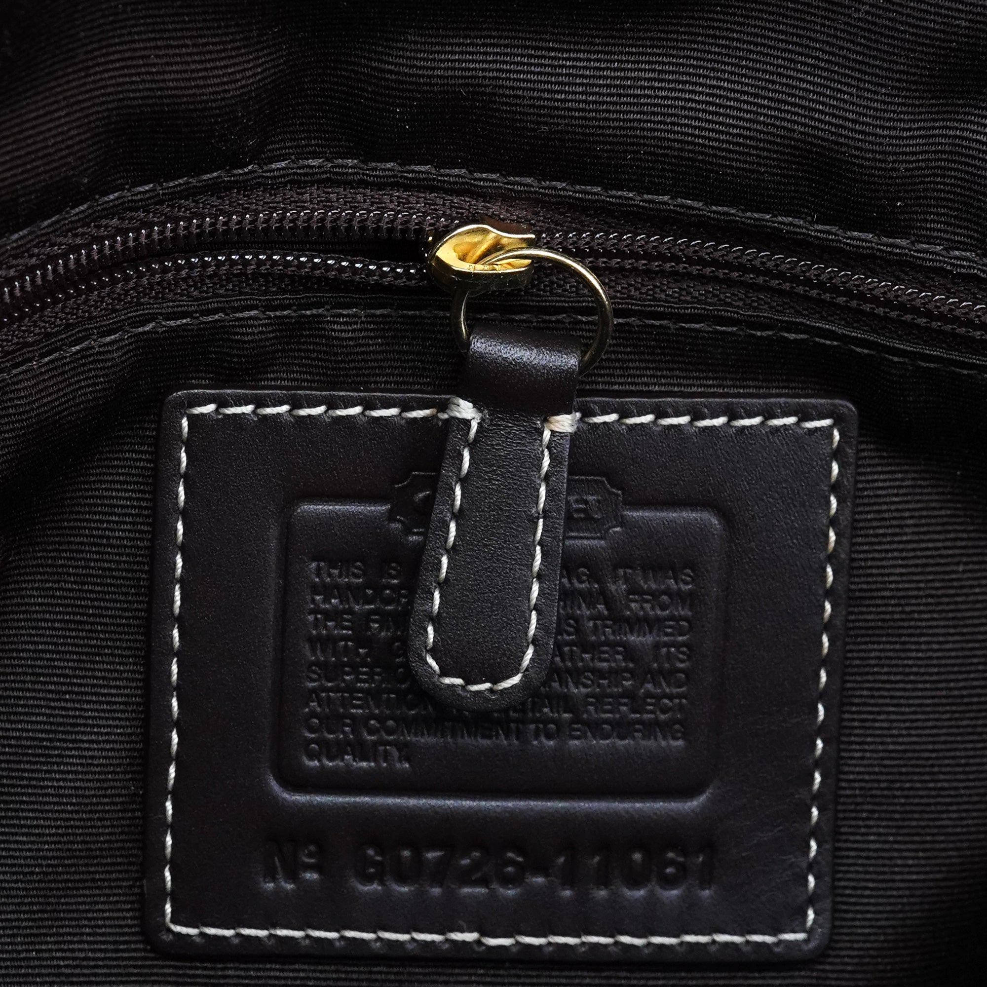 Beige Brown Signature Turnlock Tote Bag