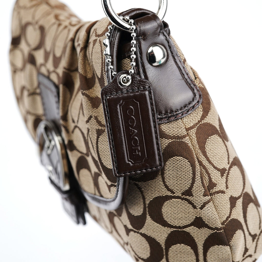 Beige Brown Soho Shoulder Bag