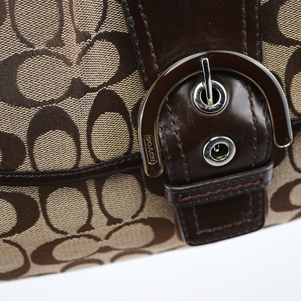 Beige Brown Soho Shoulder Bag