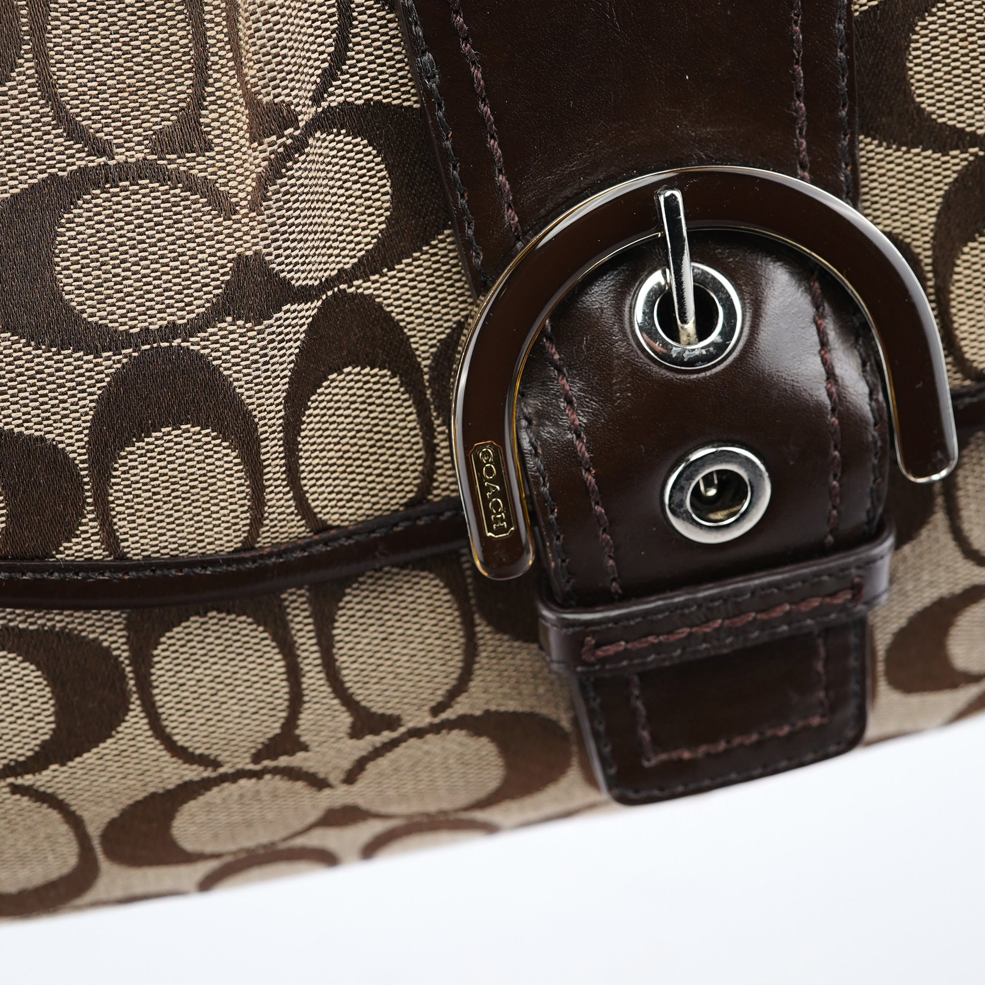 Beige Brown Soho Shoulder Bag