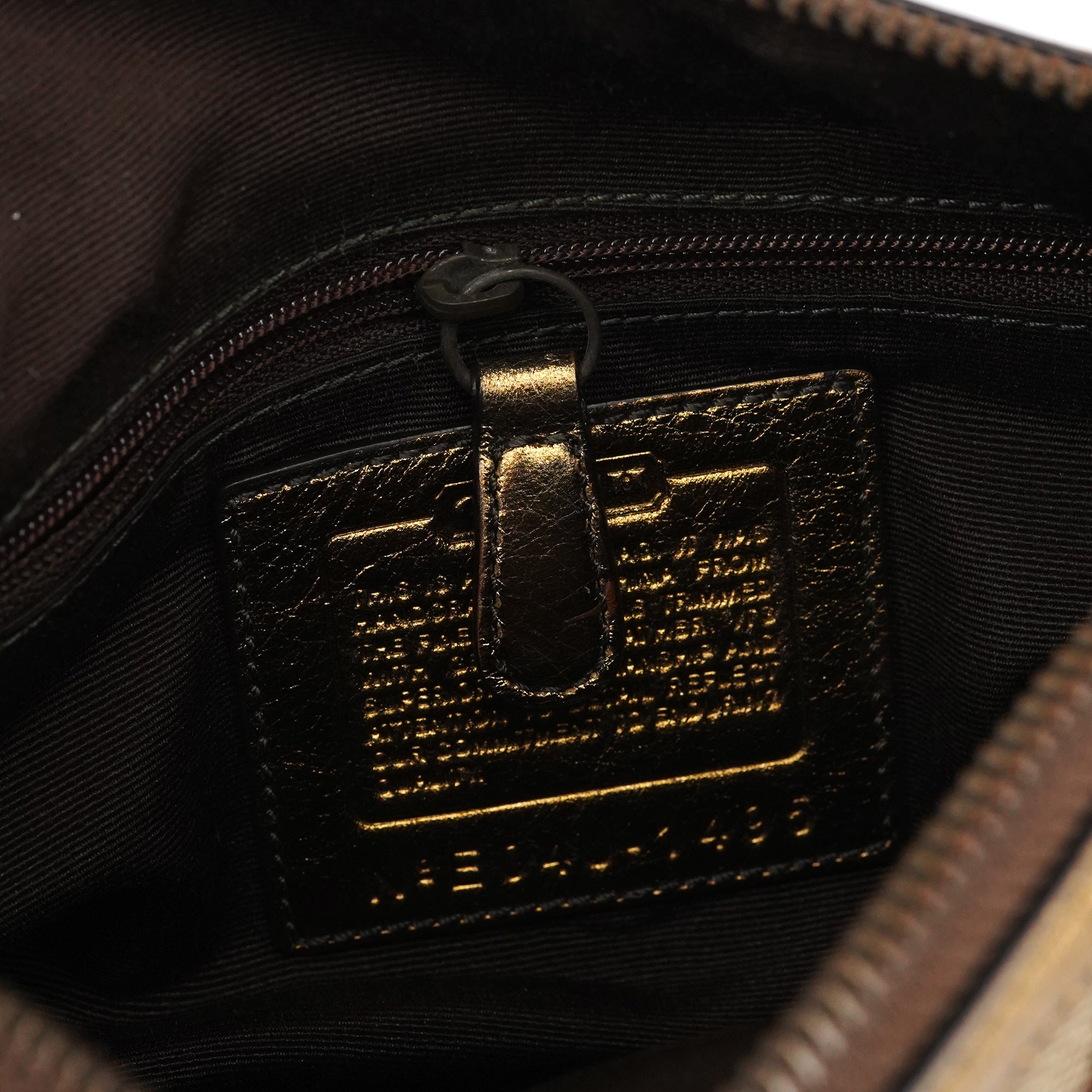 Beige Gold Leather Soho Shoulder Bag