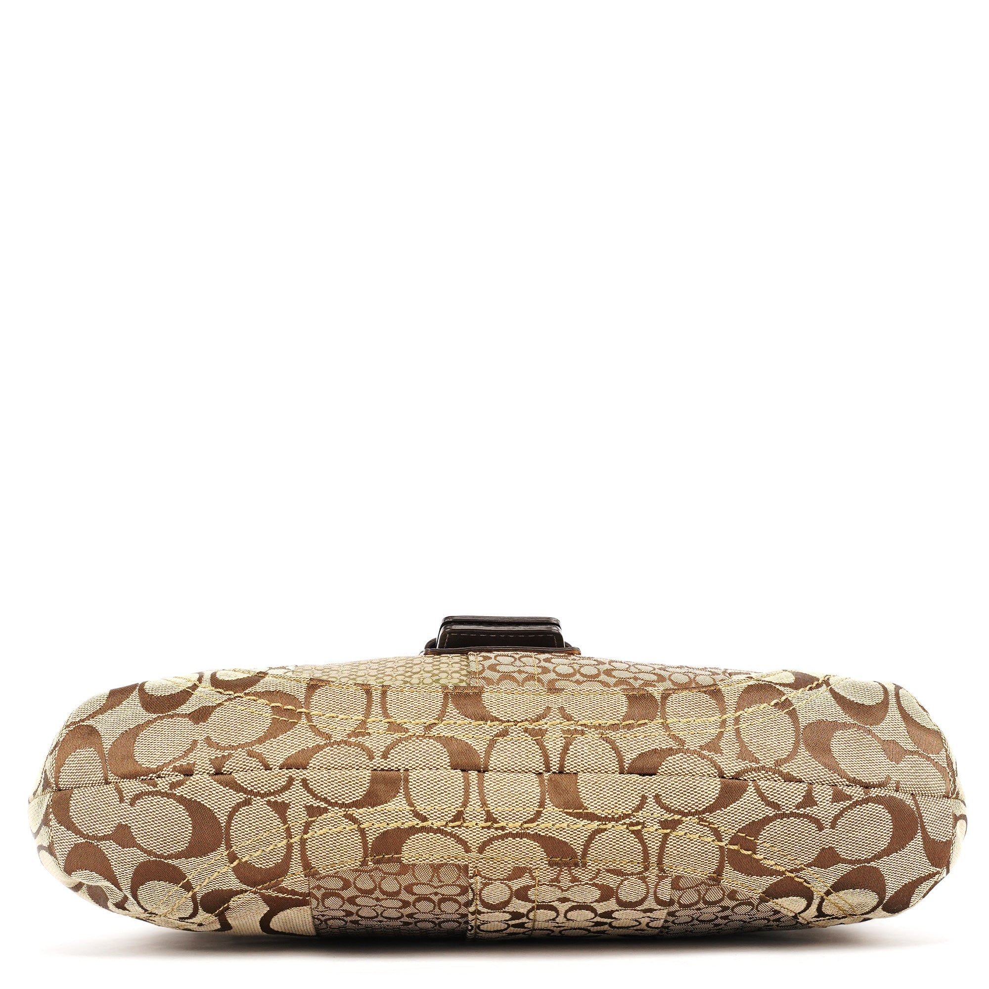 Beige Gold Patchwork Soho Shoulder Bag