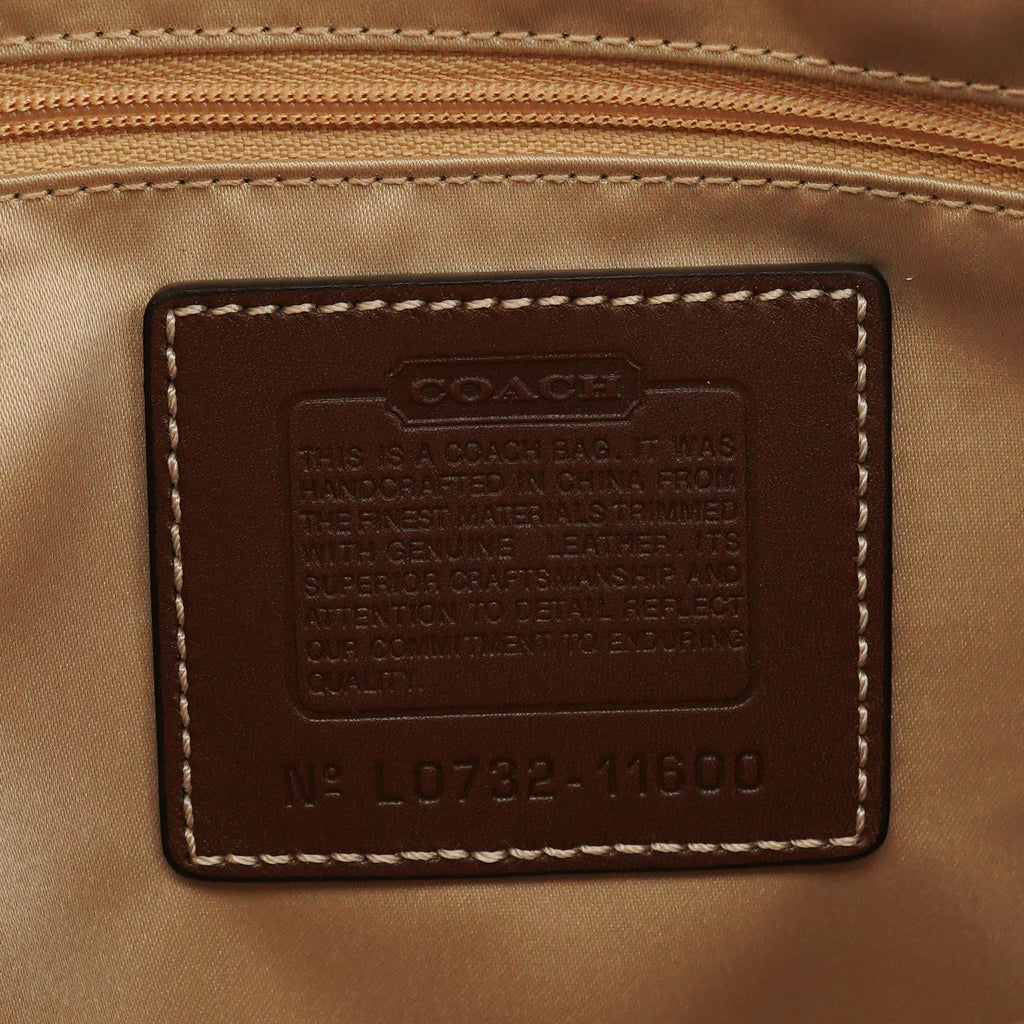 Beige Gold Signature Shoulder Bag