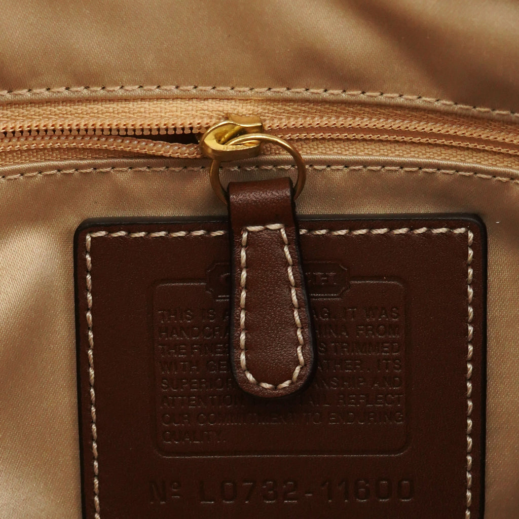 Beige Gold Signature Shoulder Bag