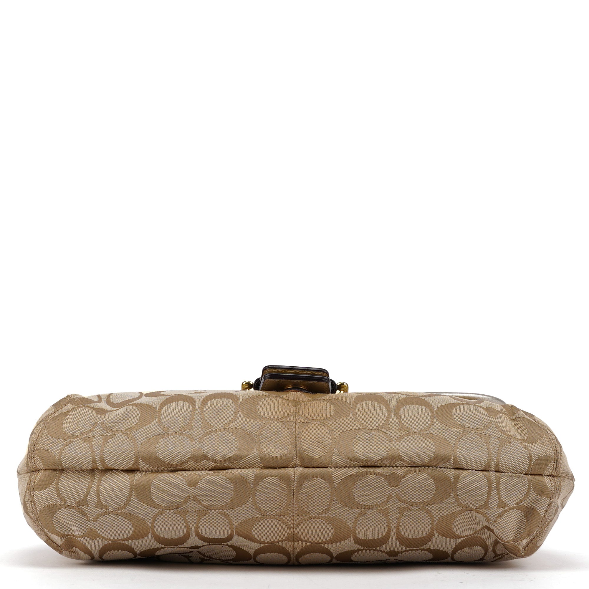 Beige Patchwork Signature C Soho Shoulder Bag
