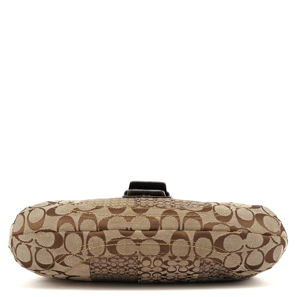 Beige Patchwork Soho Shoulder Bag