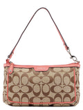 Beige Pink Signature C Hobo Shoulder Bag