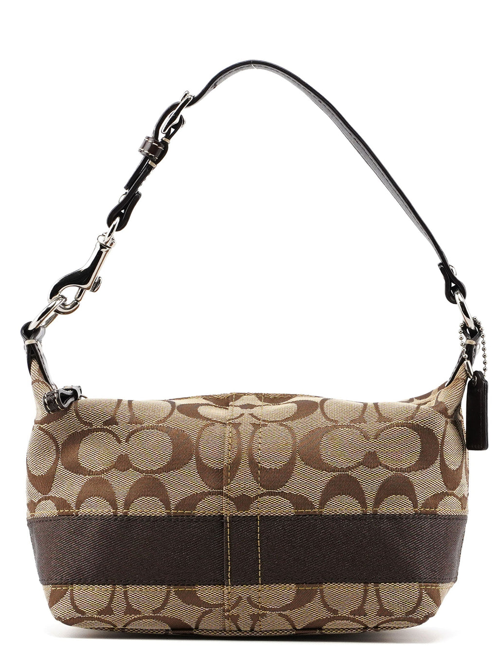 Beige Signature C Demi Shoulder Bag