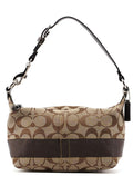 Beige Signature C Demi Shoulder Bag