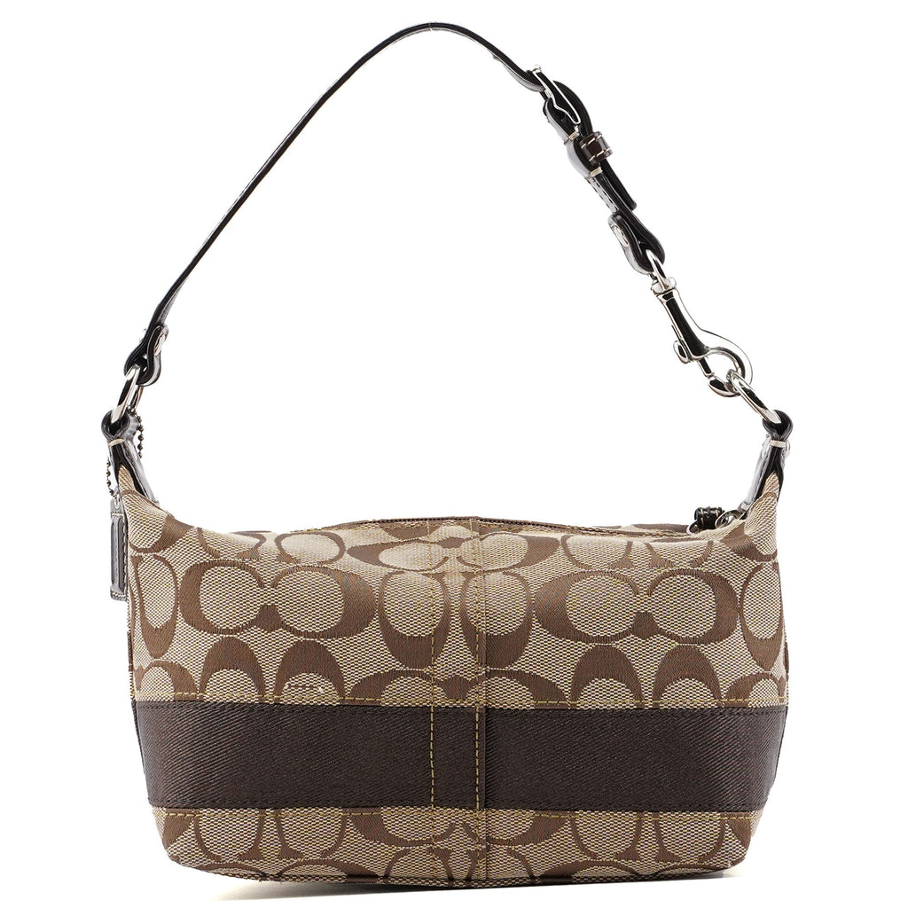 Beige Signature C Demi Shoulder Bag