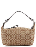 Beige Signature C Mini Hobo Bag