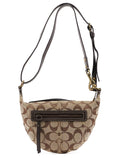 Beige Signature C Mini Swing 2-Way Bag