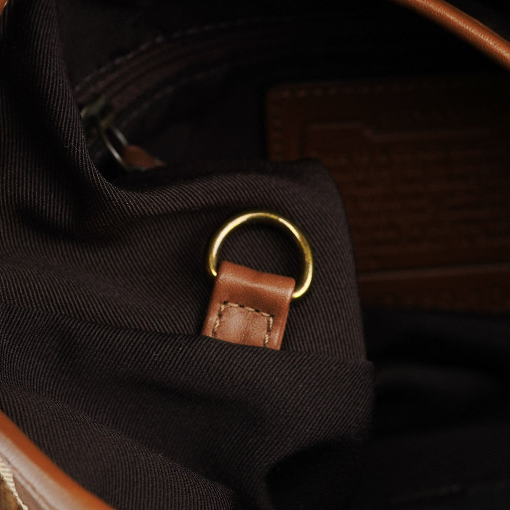 Beige Signature C Soho Shoulder Bag