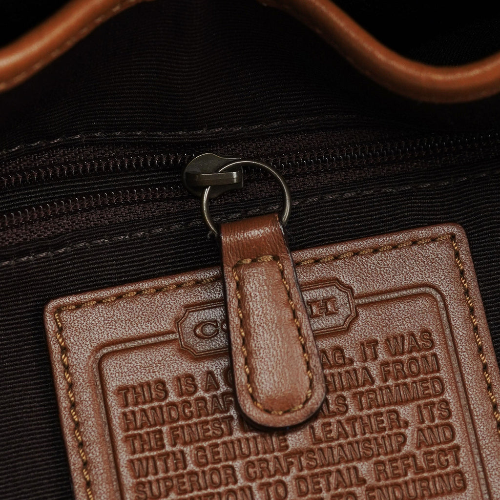 Beige Signature C Soho Shoulder Bag