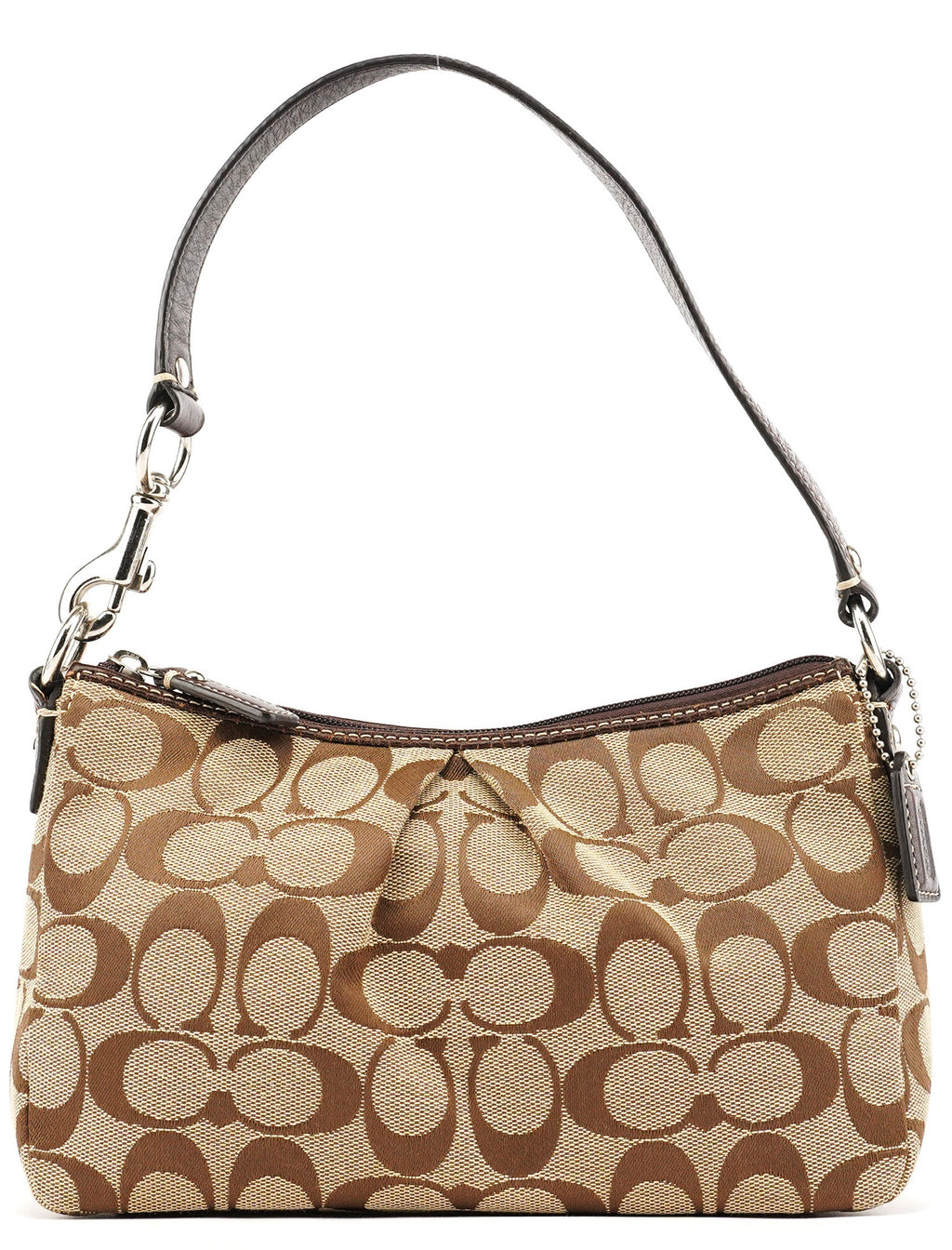 Beige Signature Canvas Hobo bag