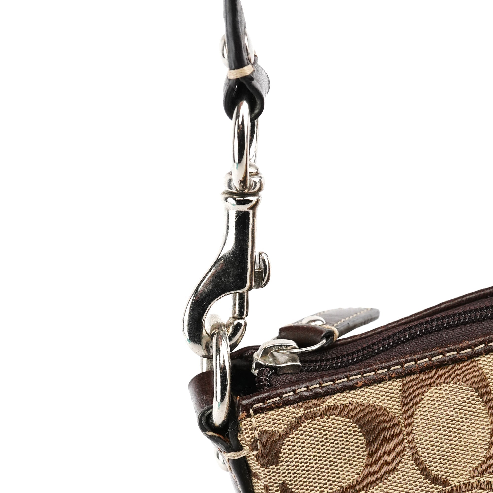 Beige Signature Canvas Hobo bag