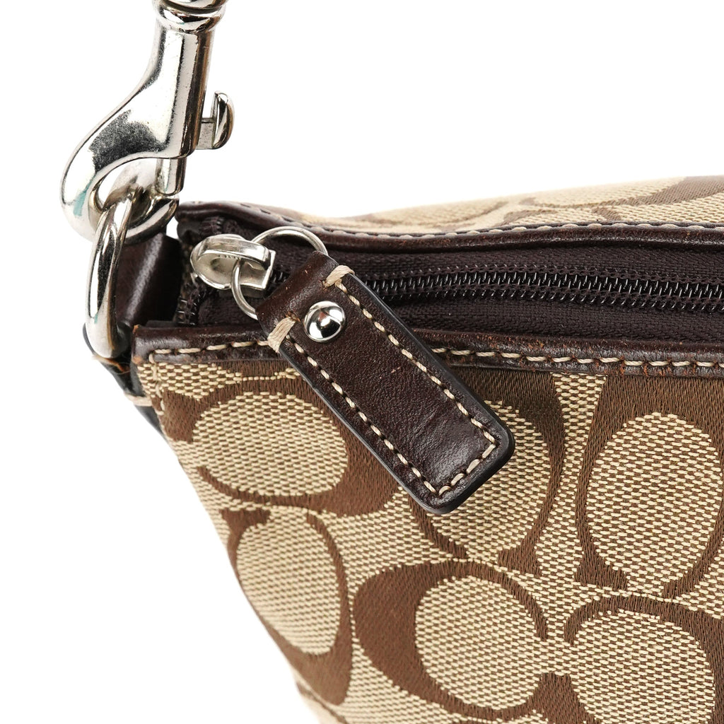 Beige Signature Canvas Hobo bag