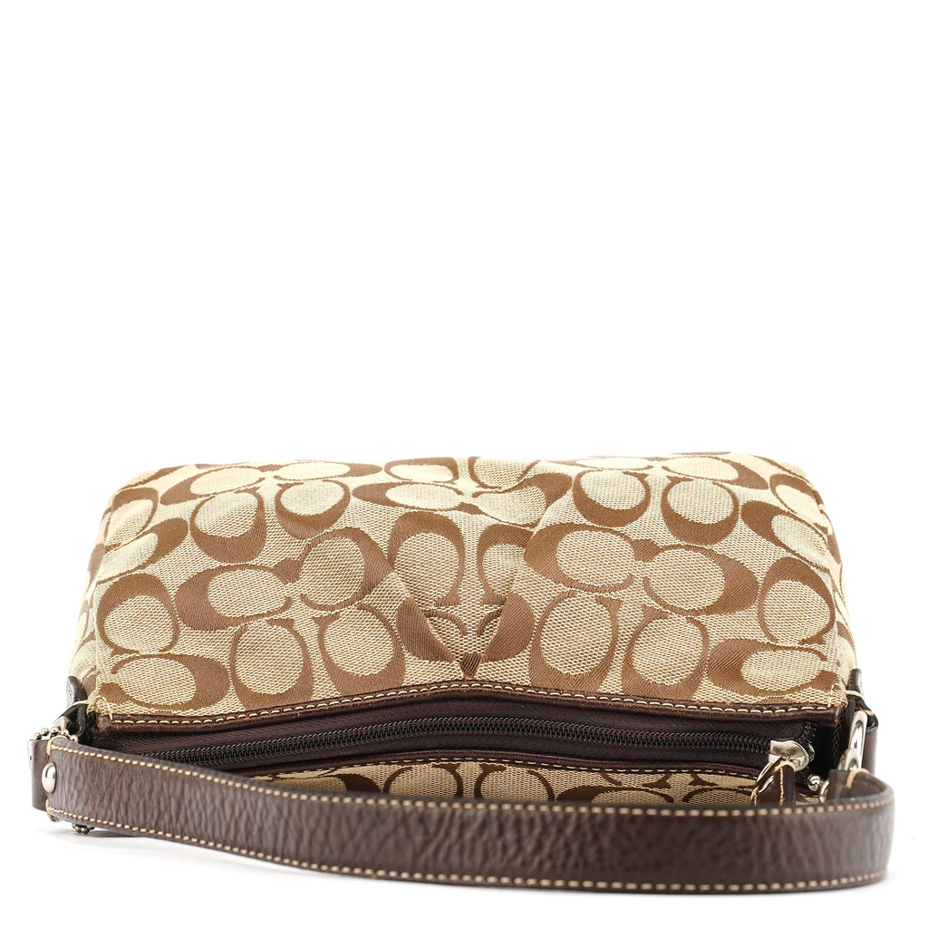 Beige Signature Canvas Hobo bag