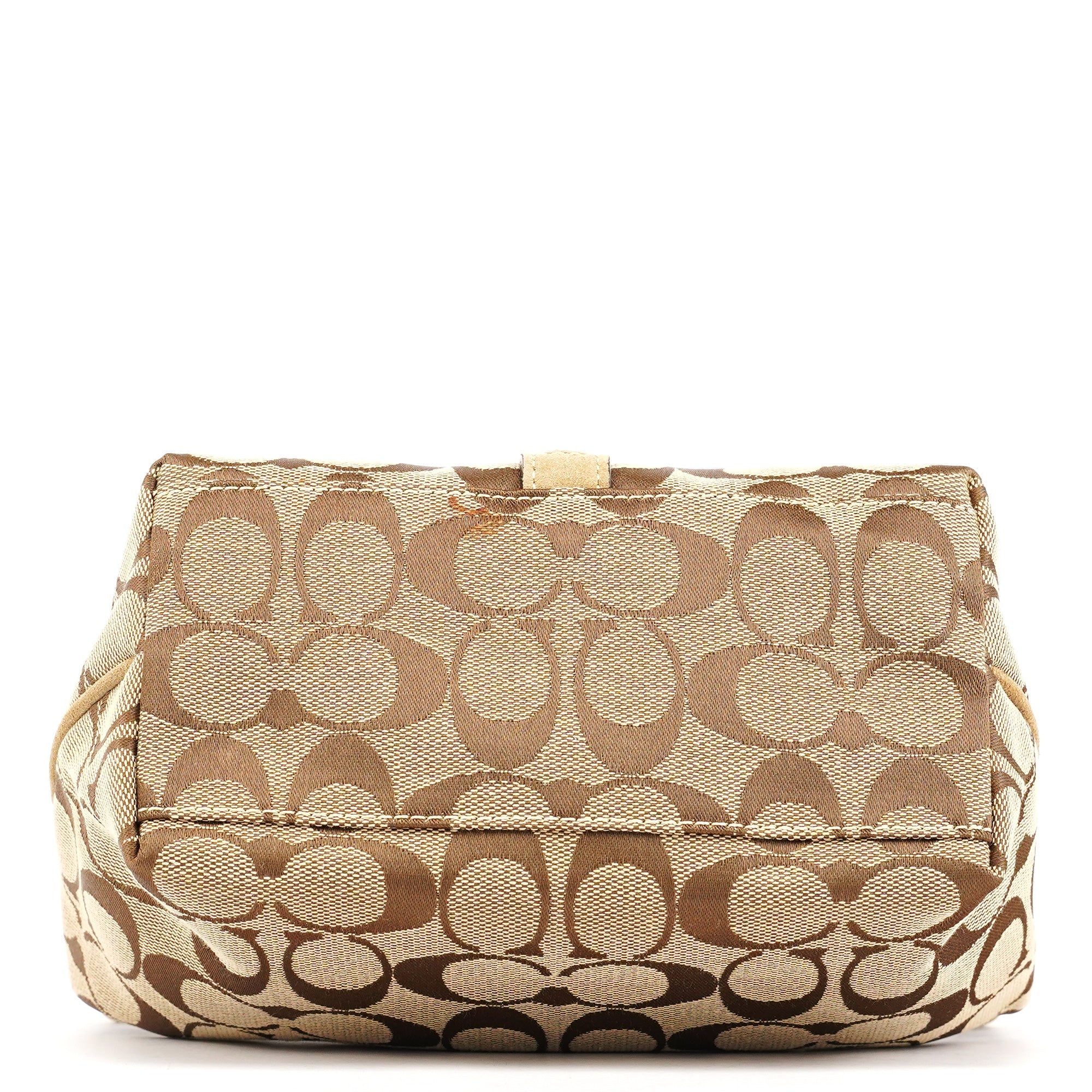 Beige Signature Canvas Mini Hobo bag