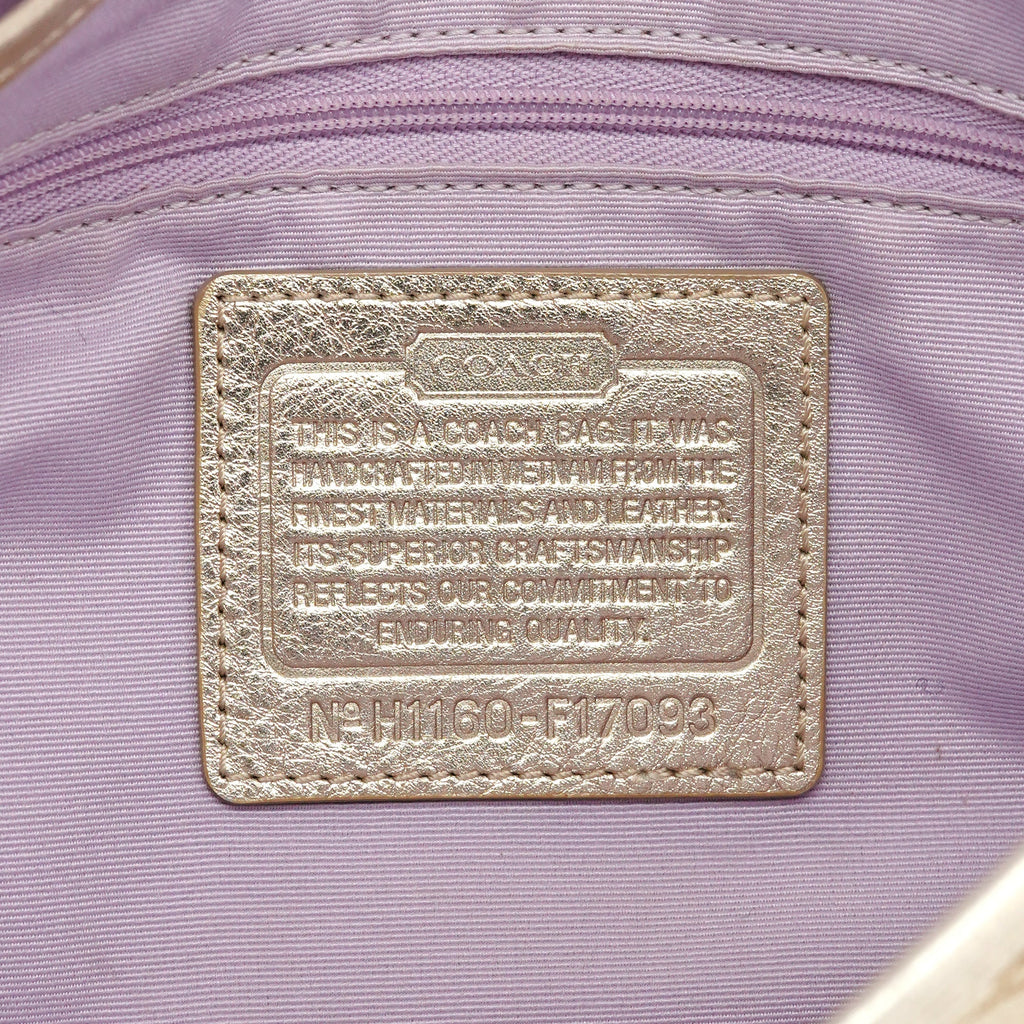 Beige Signature Soho Shoulder Bag