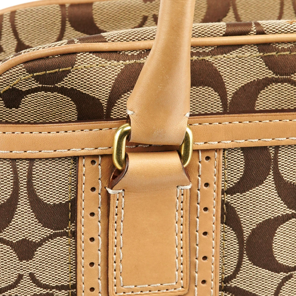 Beige Tan Signature Tote Bag