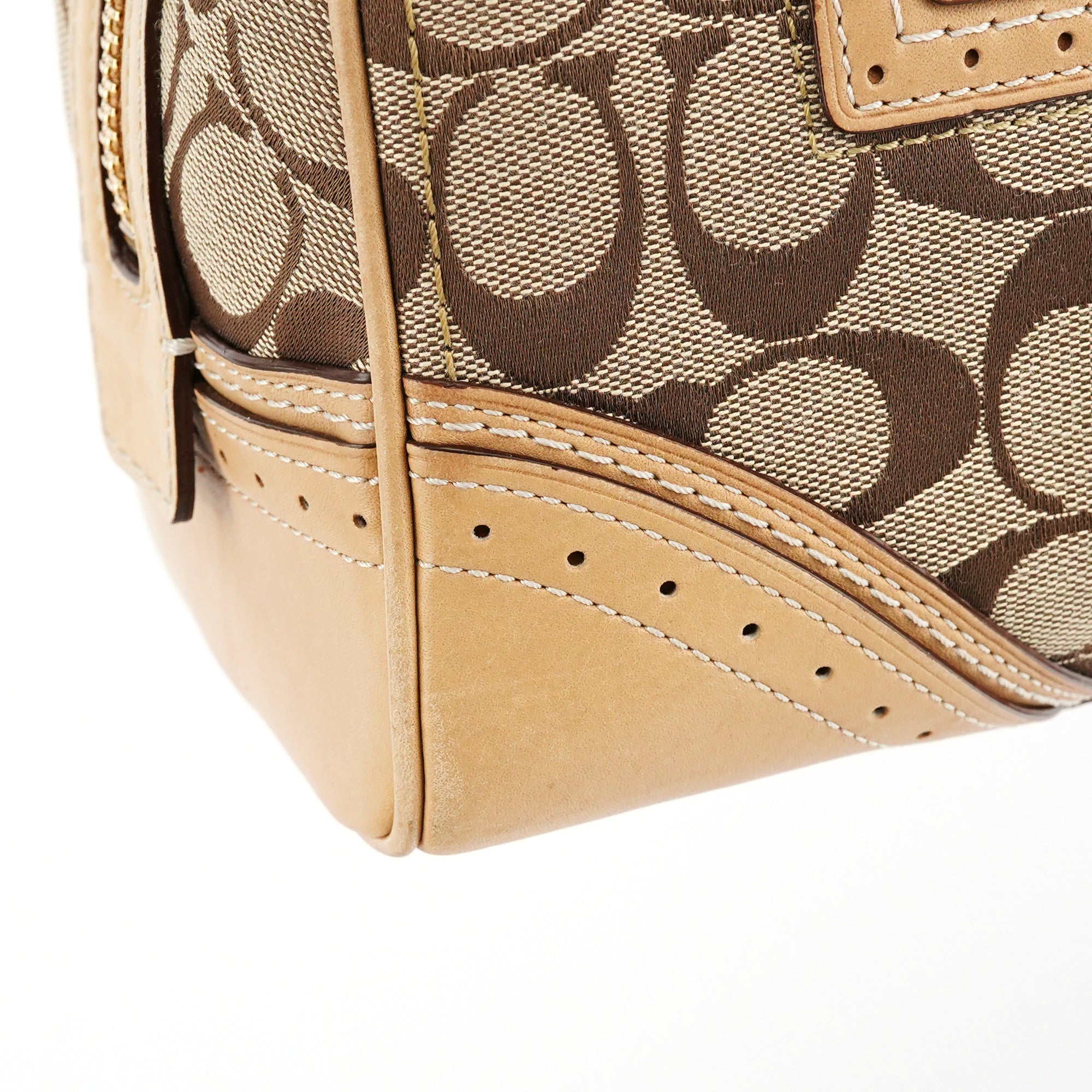 Beige Tan Signature Tote Bag