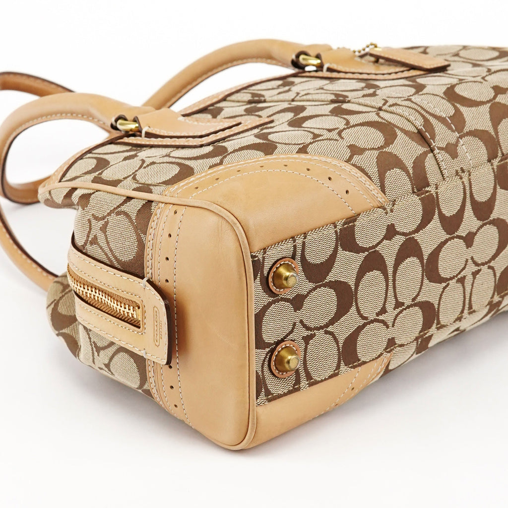 Beige Tan Signature Tote Bag