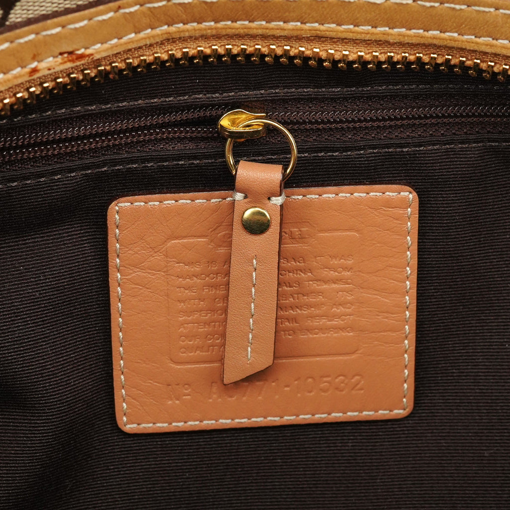 Beige Tan Signature Tote Bag