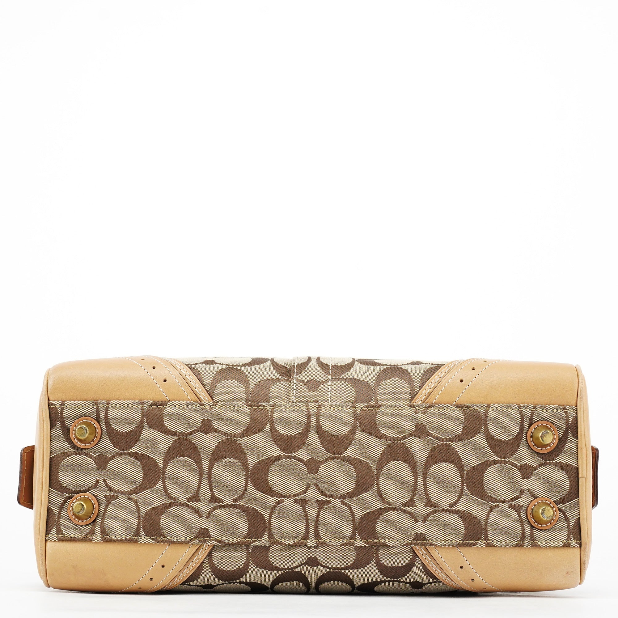 Beige Tan Signature Tote Bag