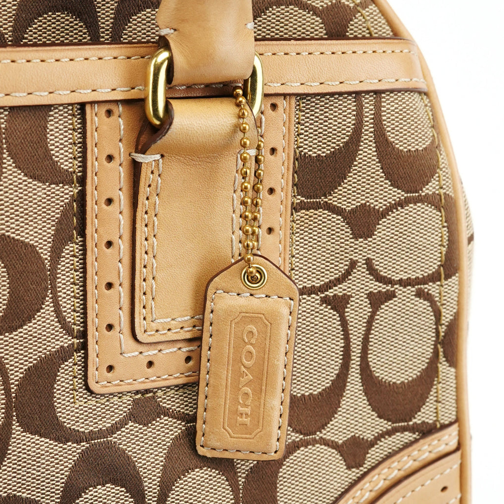 Beige Tan Signature Tote Bag