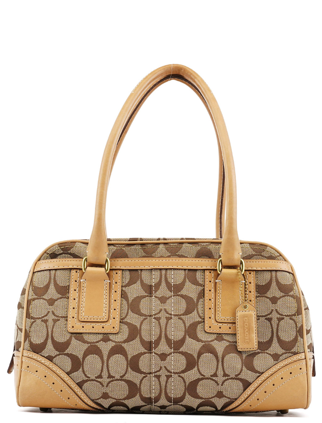 Beige Tan Signature Tote Bag