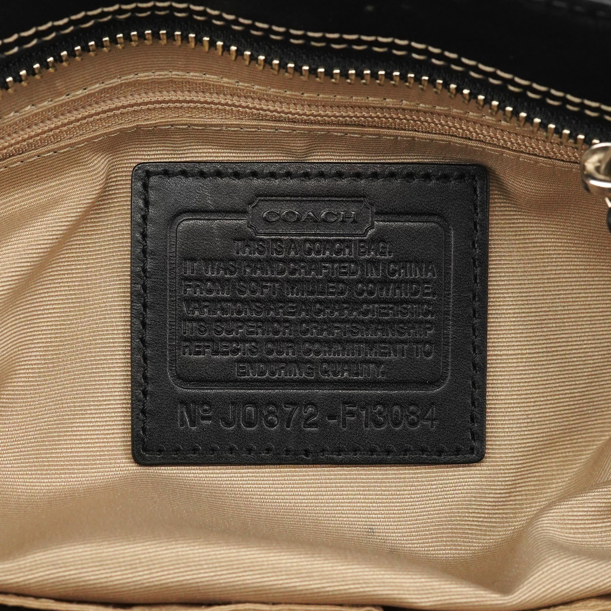 Black Grained Leather Hamptons Tote Bag