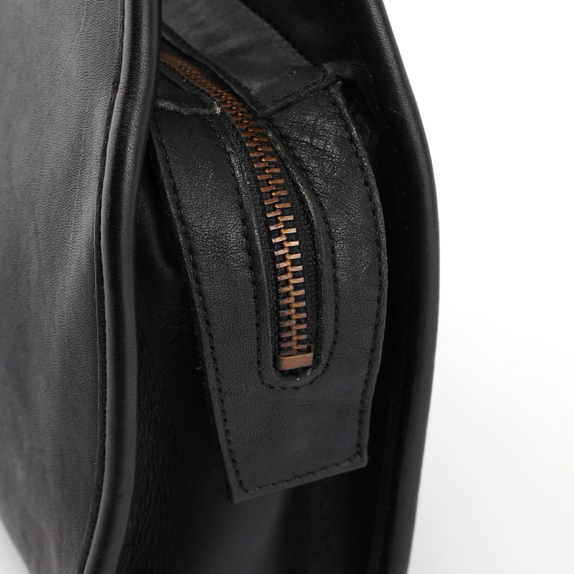 Black Leather Ergo Handbag