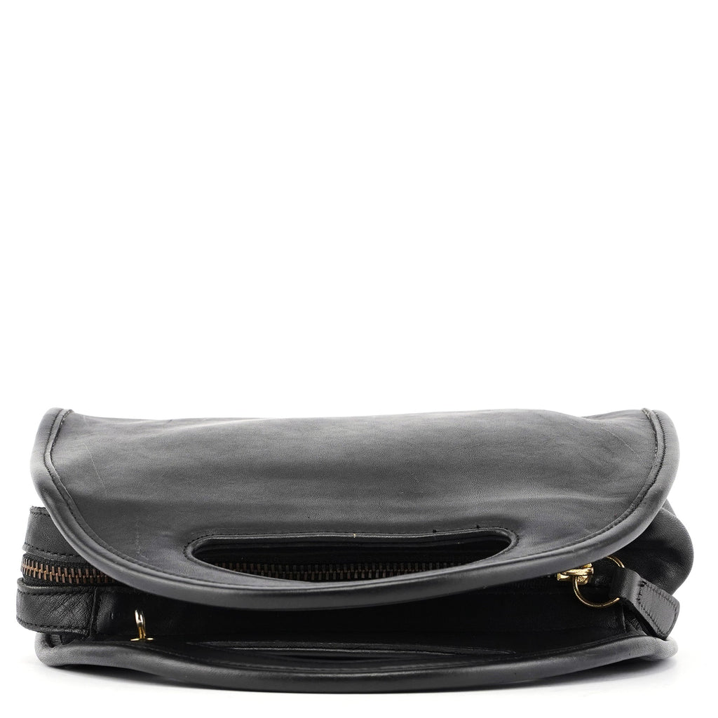 Black Leather Ergo Handbag