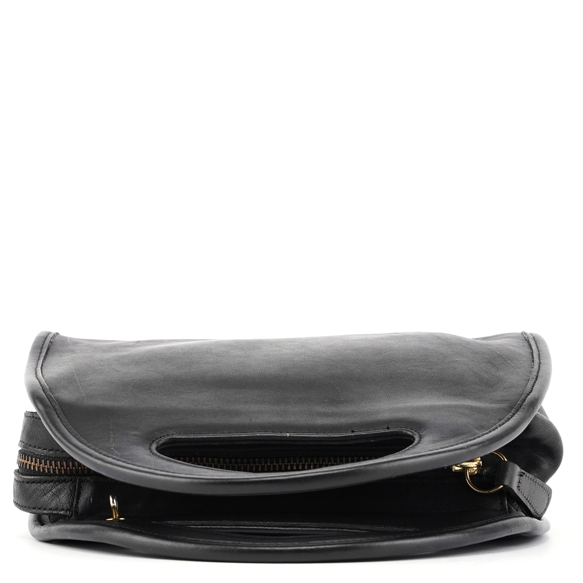 Black Leather Ergo Handbag