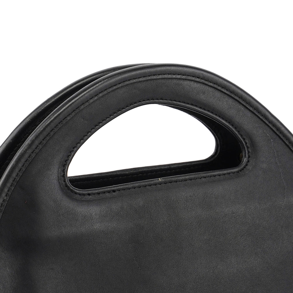 Black Leather Ergo Handbag