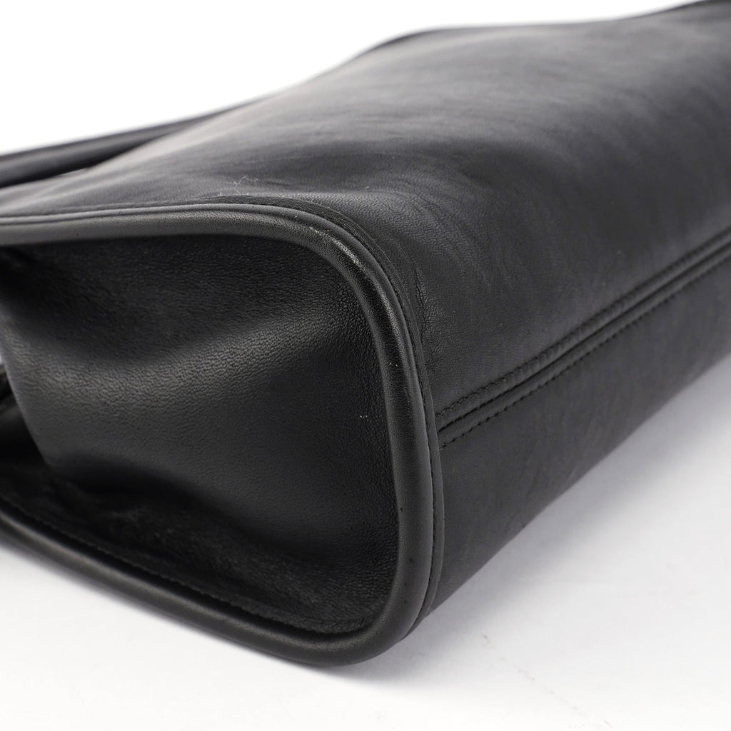 Black Leather Ergo Handbag