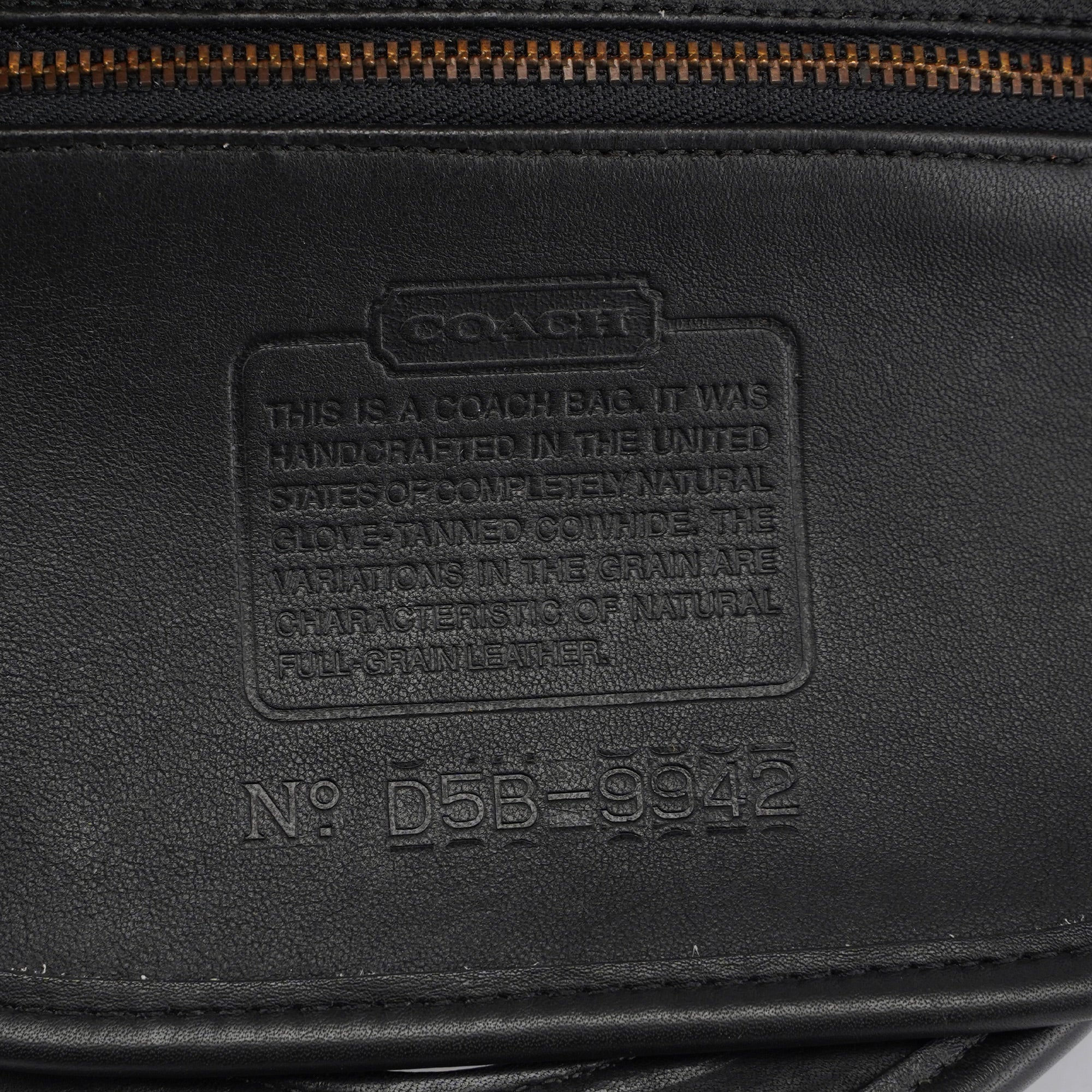 Black Leather Ergo Handbag