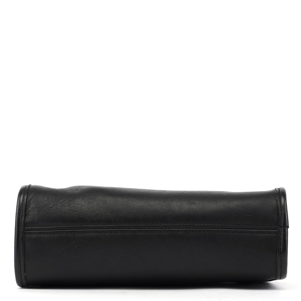 Black Leather Ergo Handbag