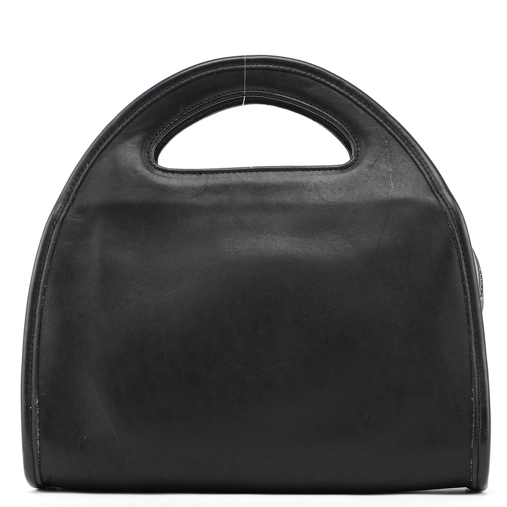 Black Leather Ergo Handbag
