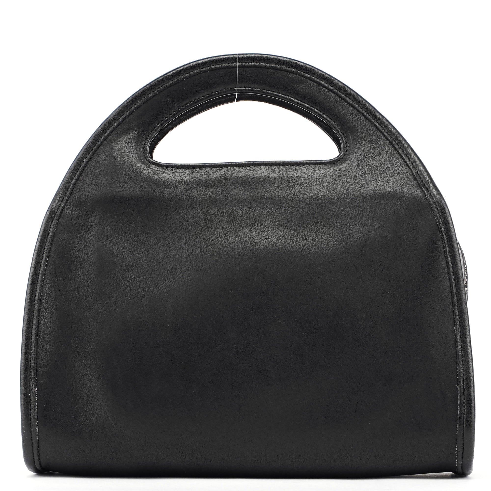 Black Leather Ergo Handbag